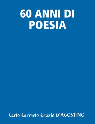 60 ANNI DI POESIA