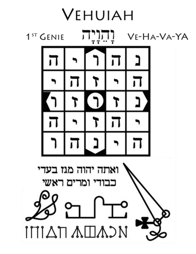 Vehuiah the First Genie
