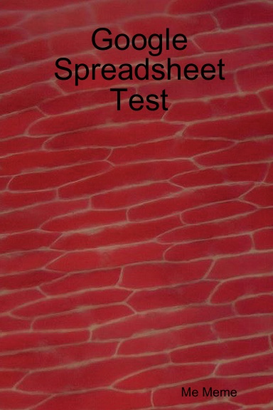 Google Spreadsheet Test