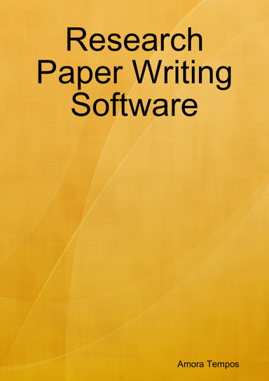 Research Paper Writing Software