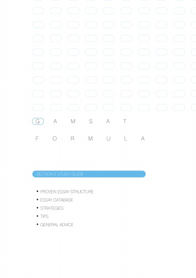 gamsat formula essay