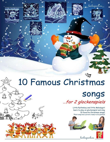 Ten Famous Christmas Songs for Two Glockenspiels