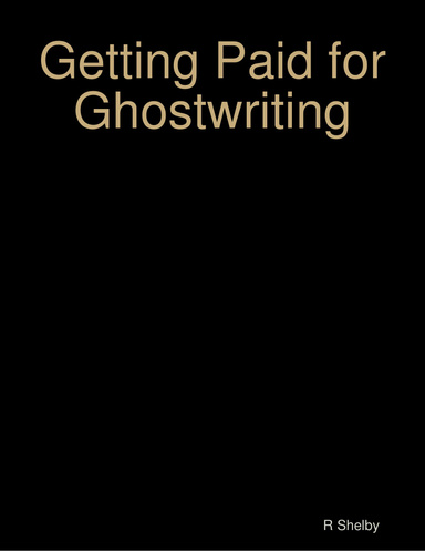 Getting Paid for Ghostwriting