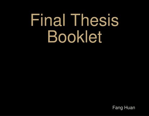 thesis booklet
