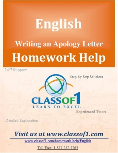 Writing an Apology Letter
