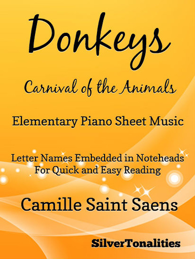 Donkeys Carnival of the Animals Elementary Piano Sheet Music Pdf
