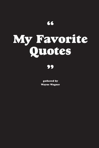 "My Favorite Quotes" softcover
