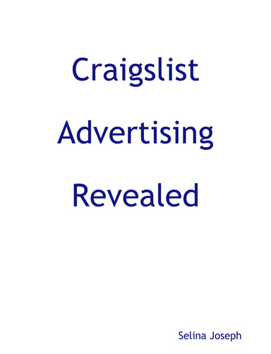 Craigslist Advertising Revealed