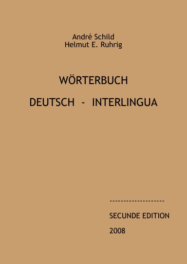 Wörterbuch Deutsch - Interlingua