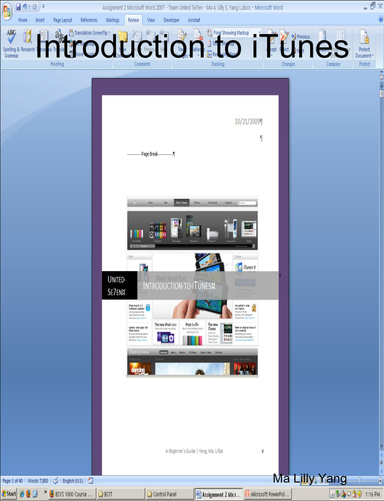 Introduction to iTunes
