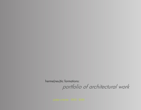 Architectural Portfolio