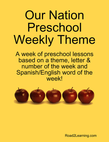 Our Nation Preschool Weekly Theme