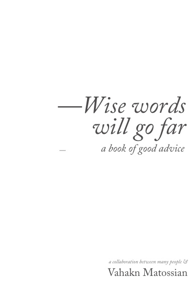 Wise words will go far (paperback)