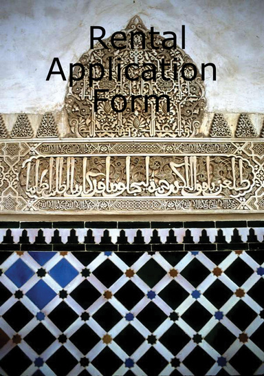 Rental Application Form