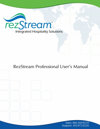 RezStream Professional User's Manual