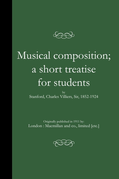 Musical composition; a short treatise for students (PB)