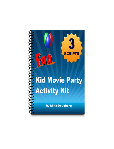 Kid Movie Party Theme Activity Kit