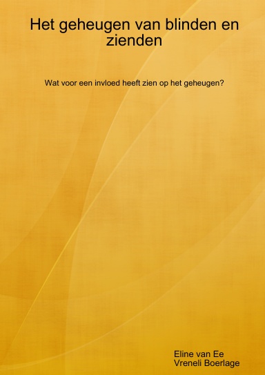 Het geheugen van blinden en zienden