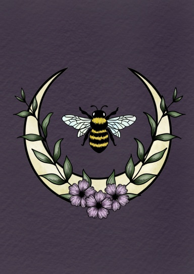 Celestial Bee Journal - 100 Lined Pages