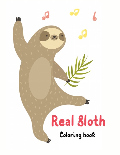 Real Sloth Coloring Book