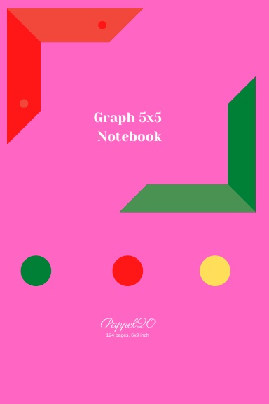 Graph 5x5 Notebook | Pink Cover |6x9