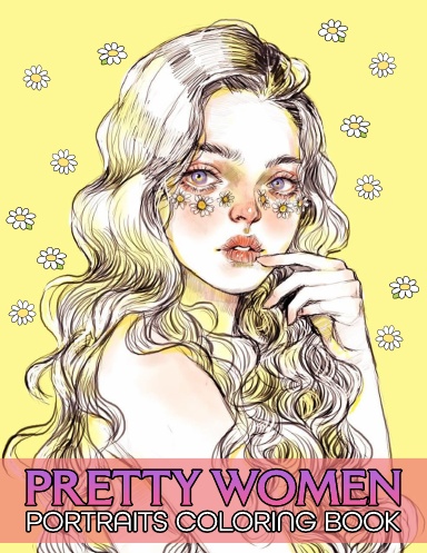 Pretty Women Portraits Coloring Book