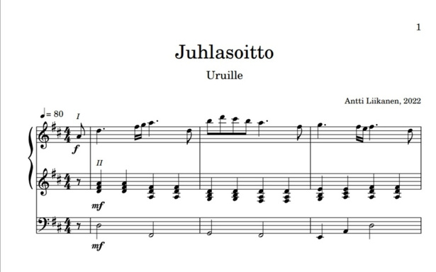 Juhlasoitto (uruille)