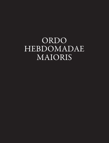 Ordo Hebdomadae Maioris