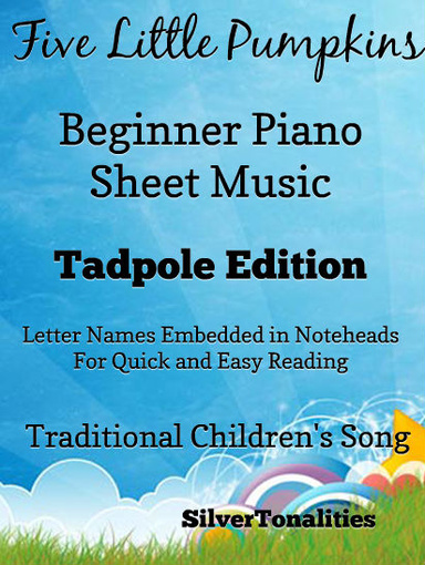 Five Little Pumpkins Beginner Piano Sheet Music