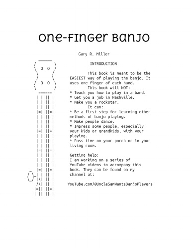 One-Finger Banjo