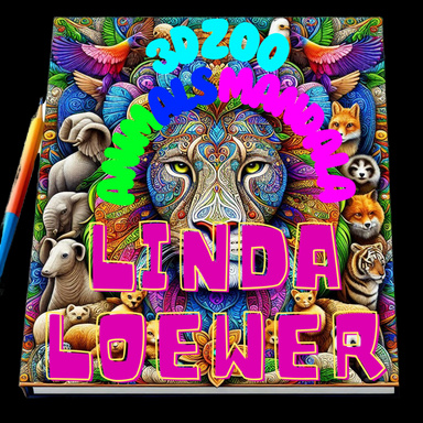 3D Zoo Animals Mandala