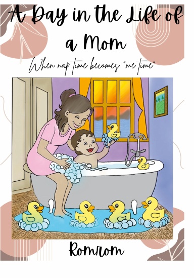 A day in the life of a mom-colouring Book