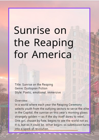 Sunrise on the Reaping for America