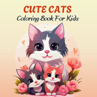 Cute Cats Coloring Book For Kids