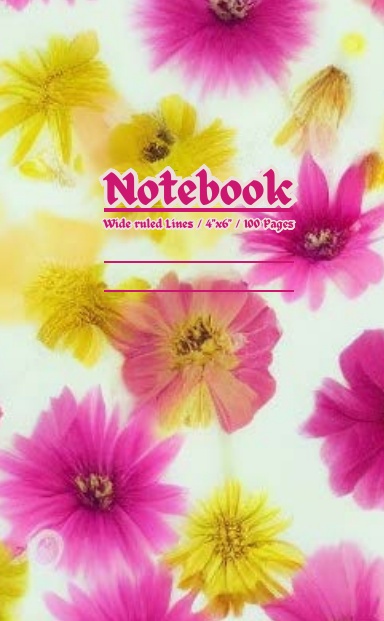 Travel & Adventure Small Pocket Notebook / Wide ruled lines / 4" x 6" / 100 Pages
