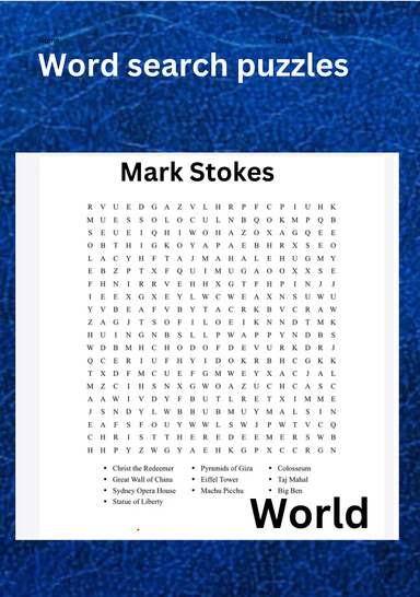 Word search puzzles