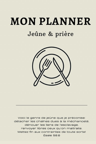 PLANNER JEÛNE ET PRIÈRE