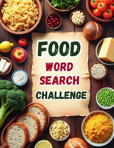 Food Word Search Challenge (Coil Bound)