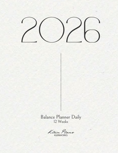 Balance Planner Minimalist - 12 Week Undated