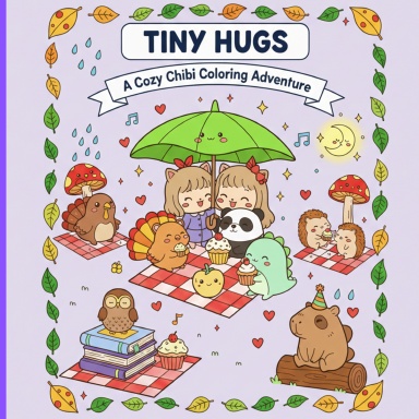 Tiny Hugs A Cozy Chibi Colouring Adventure