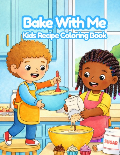 Bake With Me Kids Recipe Coloring Book
