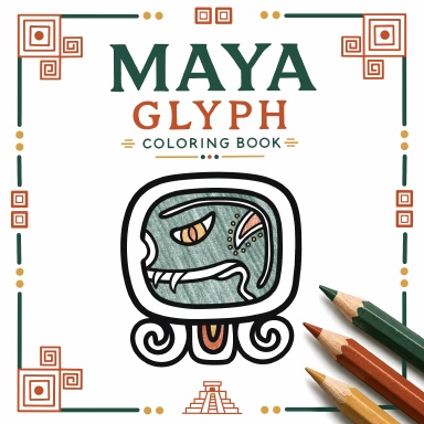 Maya Glyph Coloring Book