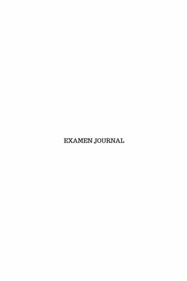 EXAMEN JOURNAL