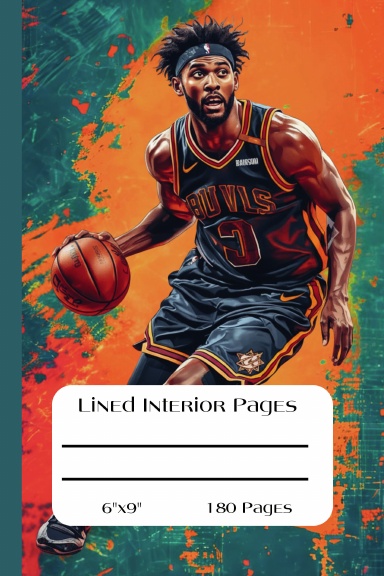 Lined Interior Pages, 6"x9",180 Pages