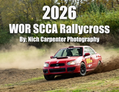 WOR SCCA Rallycross 2026 Calander
