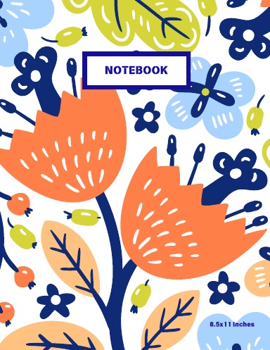 notebook 8.5 x 11 Inches