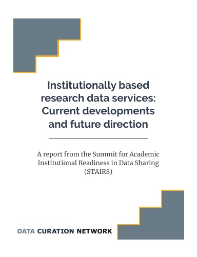 Institutionally based research data services: Current developments and future direction