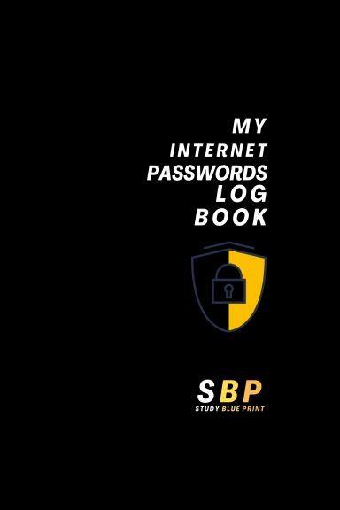 My Internet Passwords Log Book