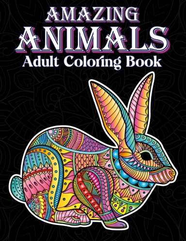 Amazing Animals Adults Coloring Book