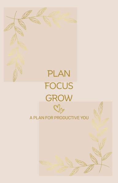 Productivity Planner: Focus & Motivation Through Intentional Planning